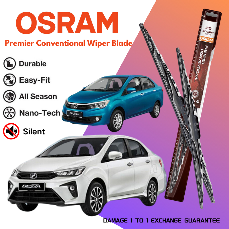 Perodua Bezza 2016 -Present Windscreen Wiper Set Premier Conventional ...