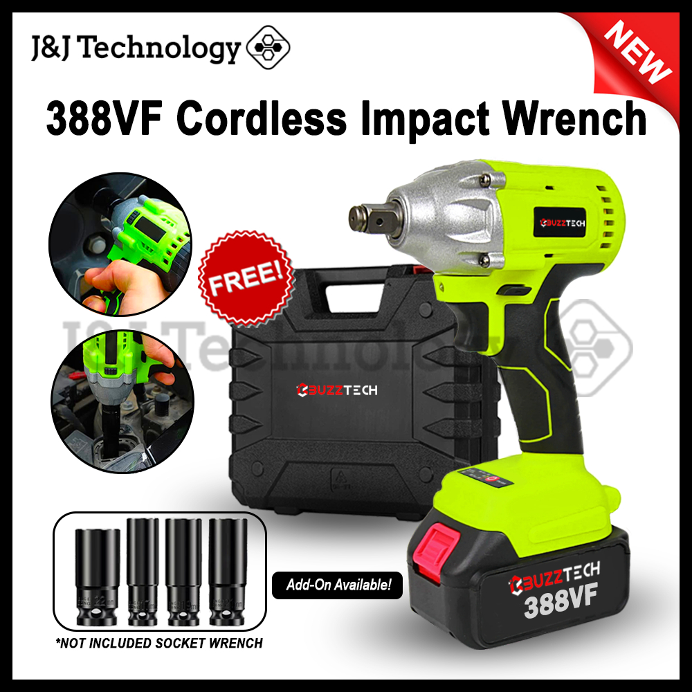JNJ Technology 388VF Cordless Brushless Impact Wrench High Torque ...