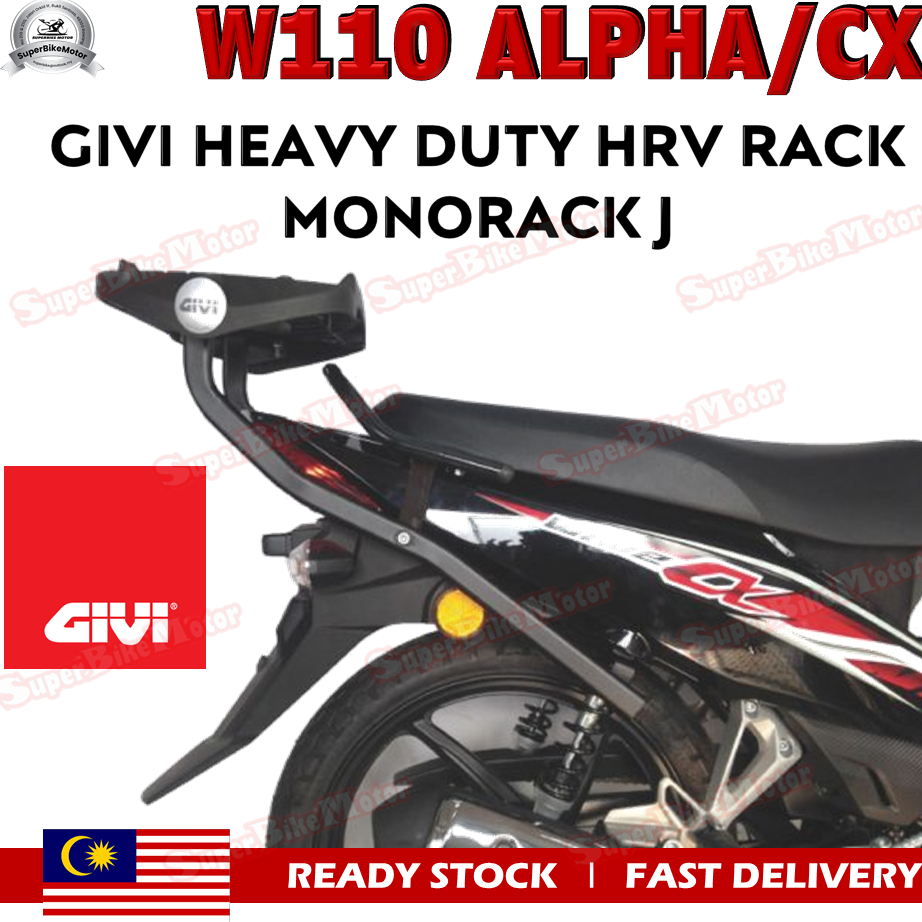 Givi Rack Honda Wave 110 CX Alpha HRV Heavy Duty Rack Honda Wave 110 CX ...