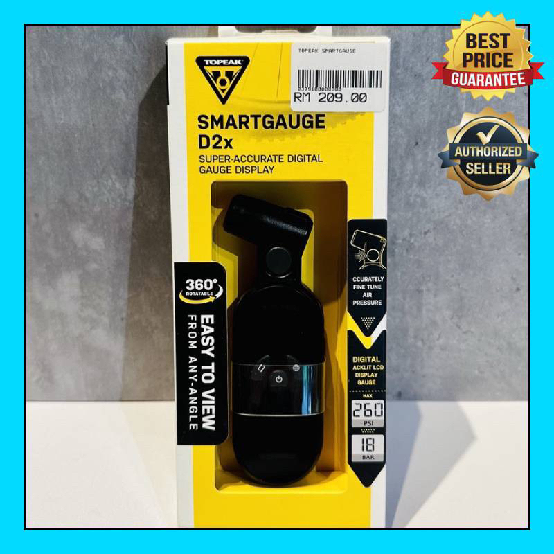 Topeak SmartGauge D2X Digital Tire Pressure Gauge Topeak SmartGauge D2X