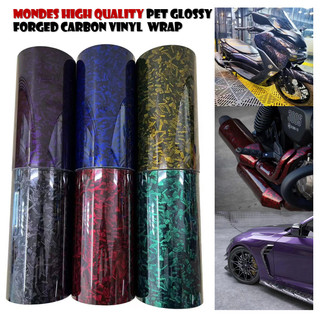 STICKER CARBON HONEYCOMB Pet Glossy Forged Carbon Fiber Vinyl Wrap Film ...