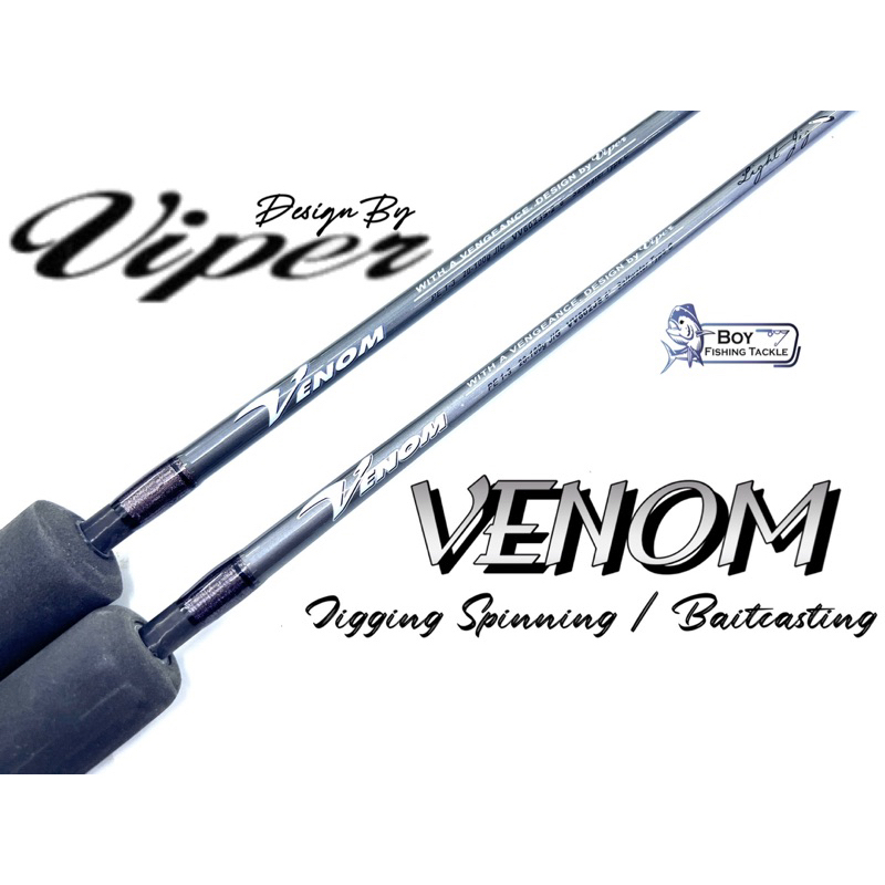 VIPER VENOM JIGGING ROD SPINNING ROD BC ROD BAITCASTING ROD FISHING ROD