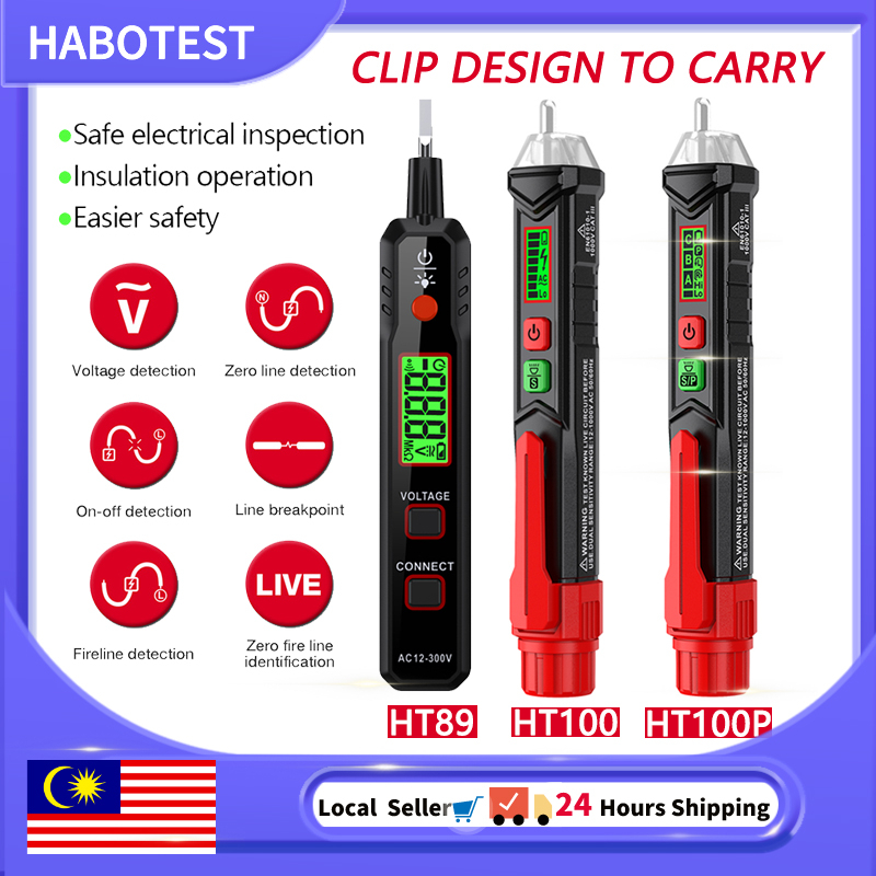 Noncontact Voltage Test Pen HT89 AC 12V300V HT100 AC/121000V HT100P