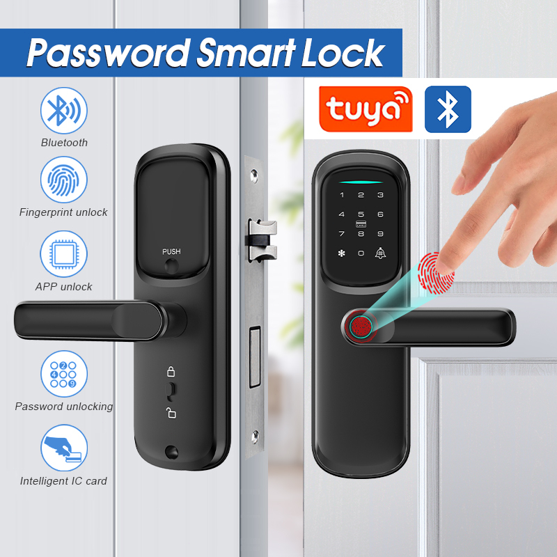 Smart Door Lock DLD Smart Handle Door Lock Fingerprint Digital DoorLock ...