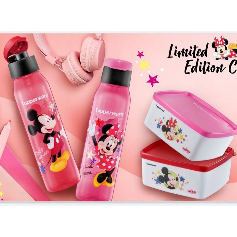 Mickey & Minnie Snack Box 400ml - Tupperware | Shopee Malaysia