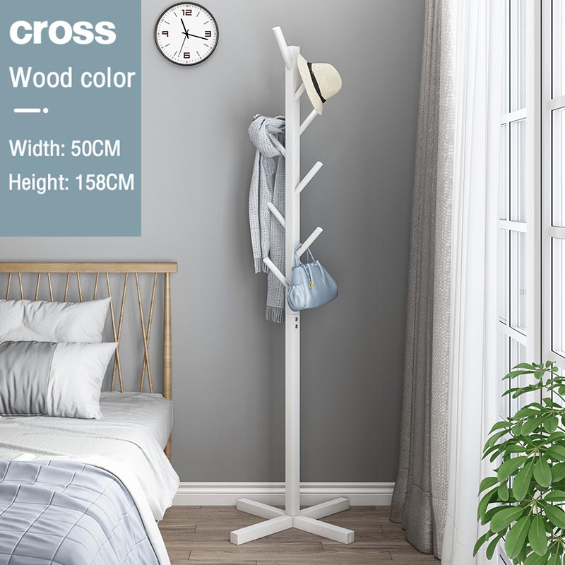 165CM Bamboo Standing Hat and Coat Rack Simple Installation Flat Stand ...