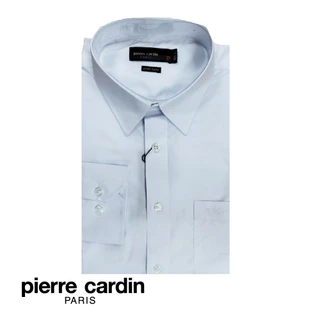 PIERRE CARDIN MEN LONG SLEEVE PLAIN SHIRT WITH POCKET (EASY CARE) (REGULAR FIT) - WHITE (W3502B-11387)