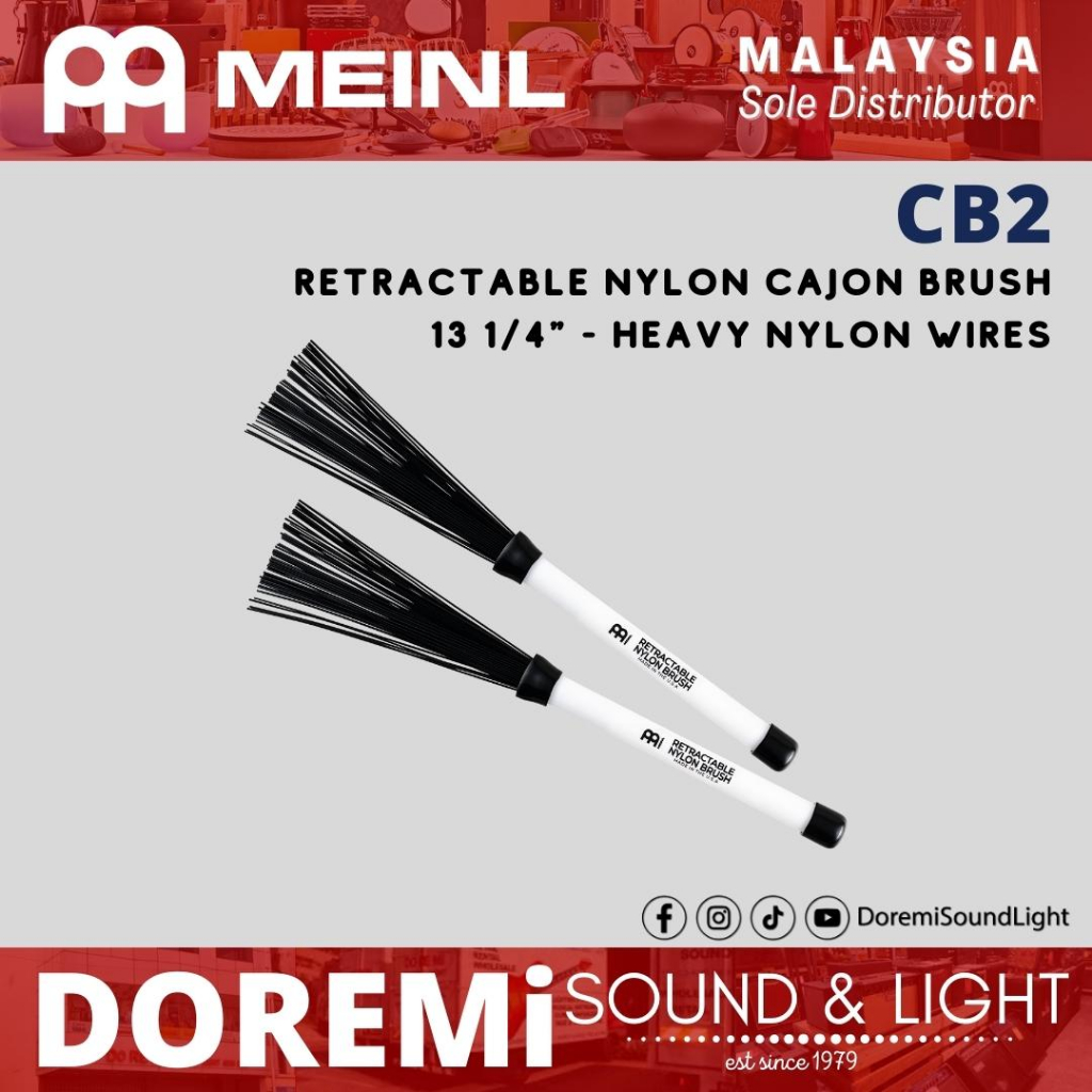 Pennello Per Cajon Meinl Jumbo - Nylon Resistente, Suono Caldo - Foto 3