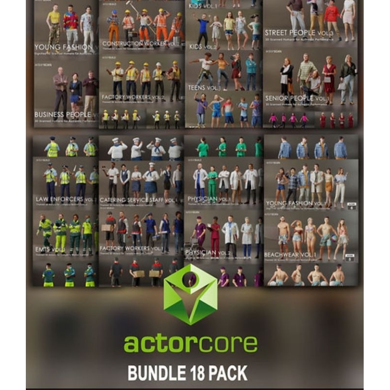 Actorcore Characters - Bundle 18 Mega Pack | Shopee Malaysia