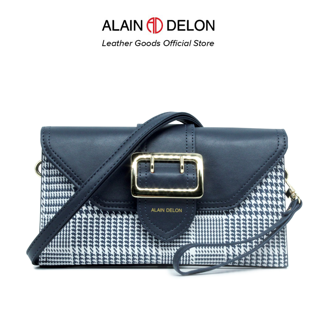 ALAIN DELON LADIES PLAID PRINTED CLUTCH BAG - AHB1611PN3BG3