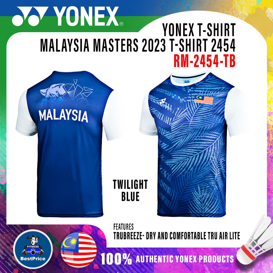 BPS Yonex Malaysia Master 2024 Badminton Racket Tennis Tshirt 2454 Logo