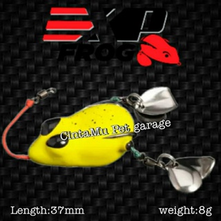 EXP LEKO FROG 37mm 8g Soft rubber frog fishing bait karak tiruan