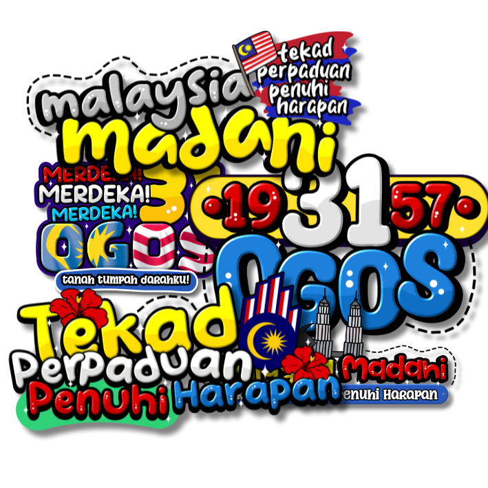 STICKER MERDEKA, STICKER JOURNAL, STICKER DIARY,KEMERDEKAAN,PELEKAT ...