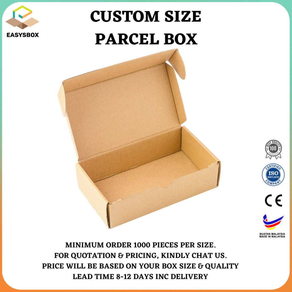 CUSTOMISED PARCEL BOX / MAILER BOX CUSTOM SIZE | Shopee Malaysia