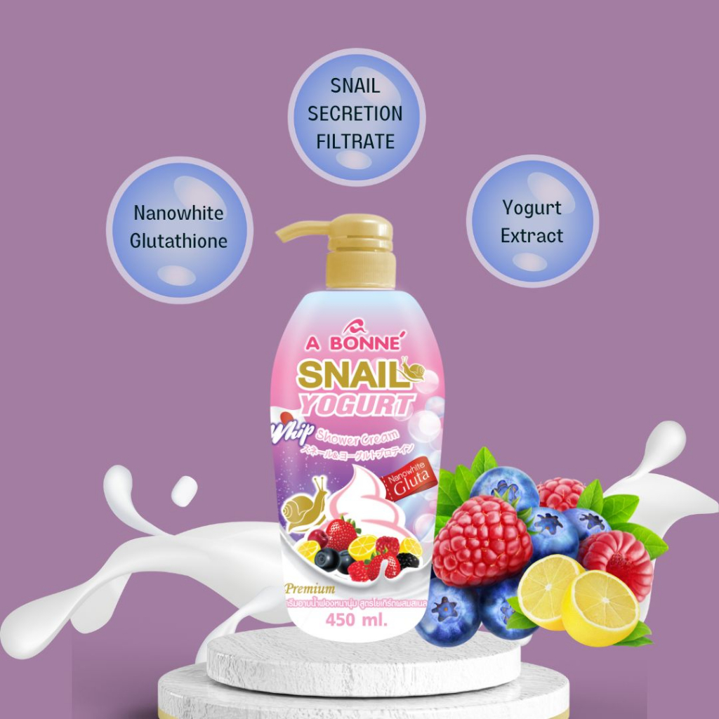 Snail Yogurt Whip Shower Cream 450ml