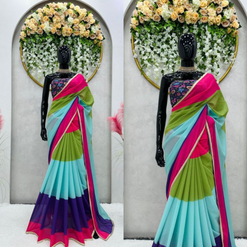 Bollywood’s Viral Rainbow Saree main image 1