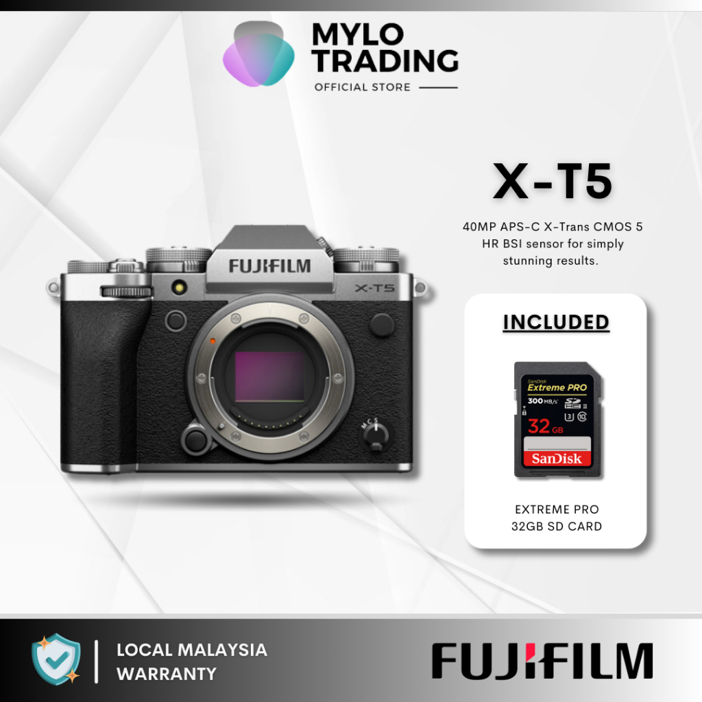 Fujifilm X-T5 XT5 Body & Kit 18-55mm & Kit 16-80mm Digital Mirrorless ...
