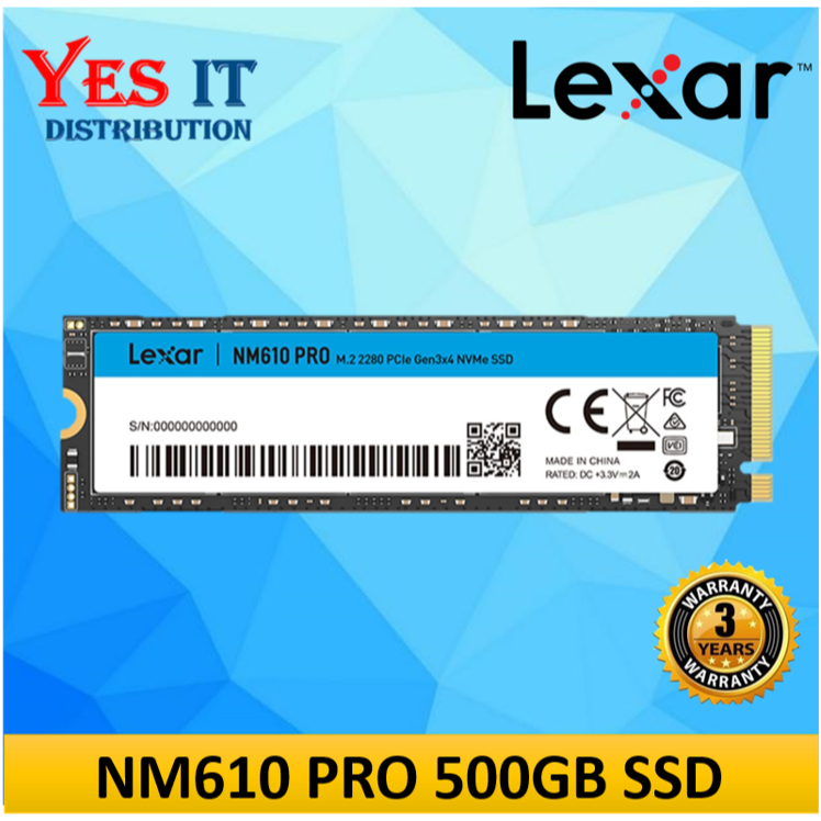 Lexar® NM610PRO M.2 2280 PCIe Gen3x4 NVMe SSD