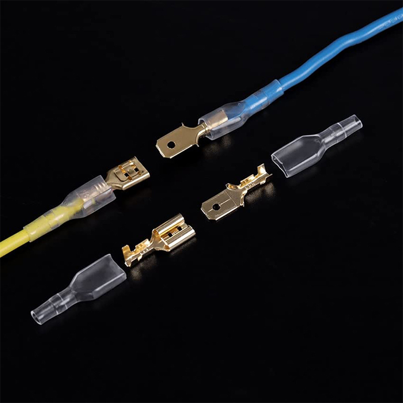 1100PCS Insulated Seal Crimp Terminal 2.8/4.8/6.3mm Electrical Wire ...