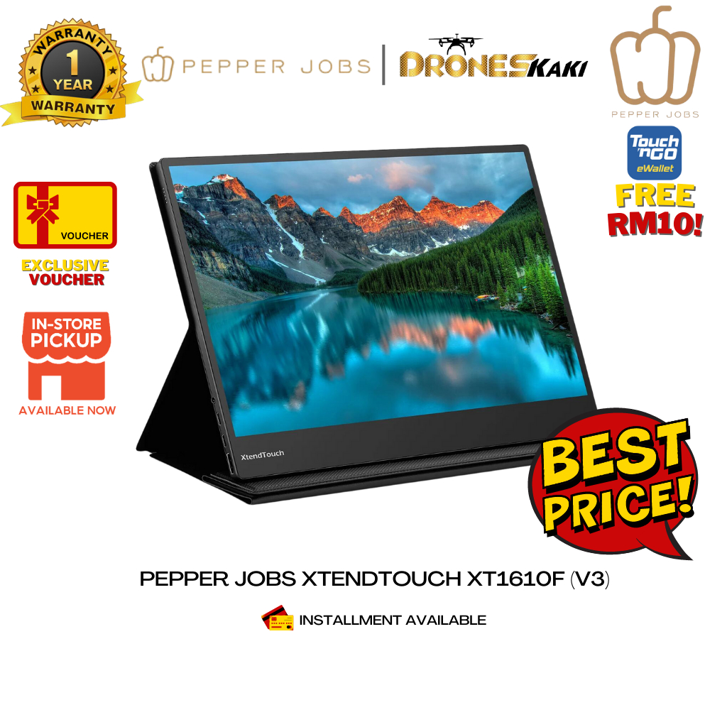PEPPER JOBS XtendTouch XT1610F (V3) Monitor Shopee Malaysia