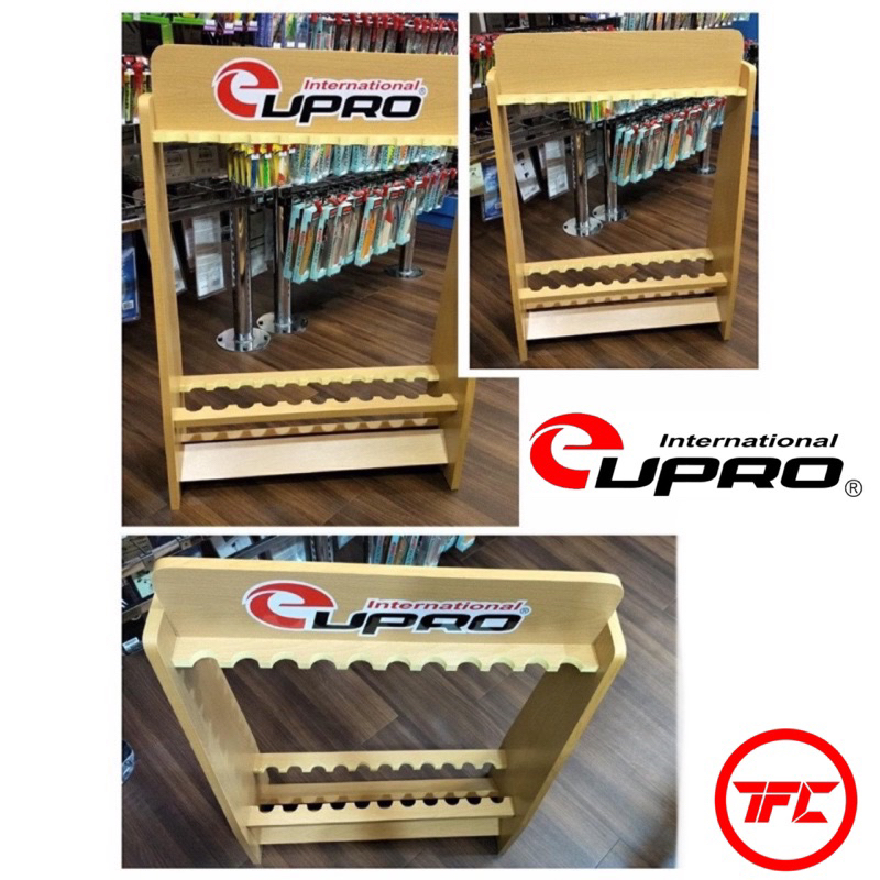 EUPRO Rod Stand (Wood Material) 22pcs Rod Holder Storage