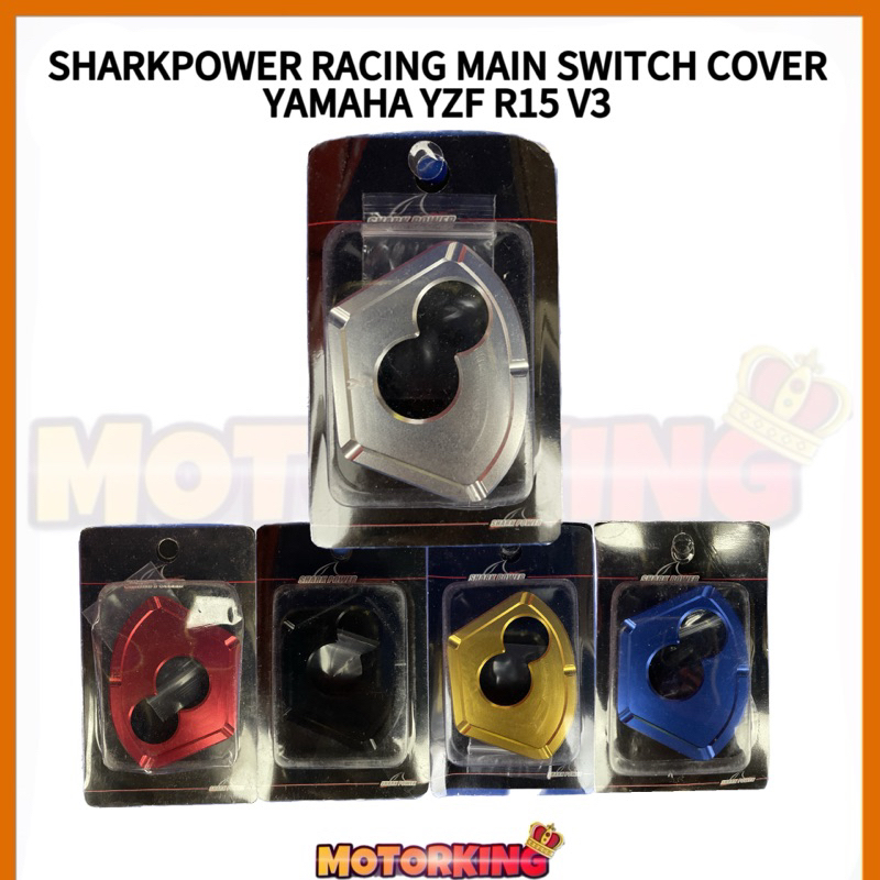 SHARKPOWER RACING MAIN SWITCH COVER CNC YAMAHA YZF R15 V3 COVER KUNCI ...