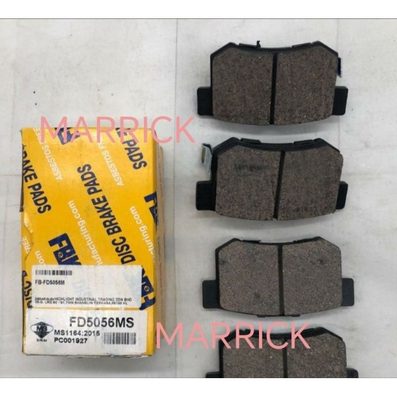 Honda Accord SM4 SV4 S84 Accord SDA TAO Civic FD rear brake pad Shopee Malaysia