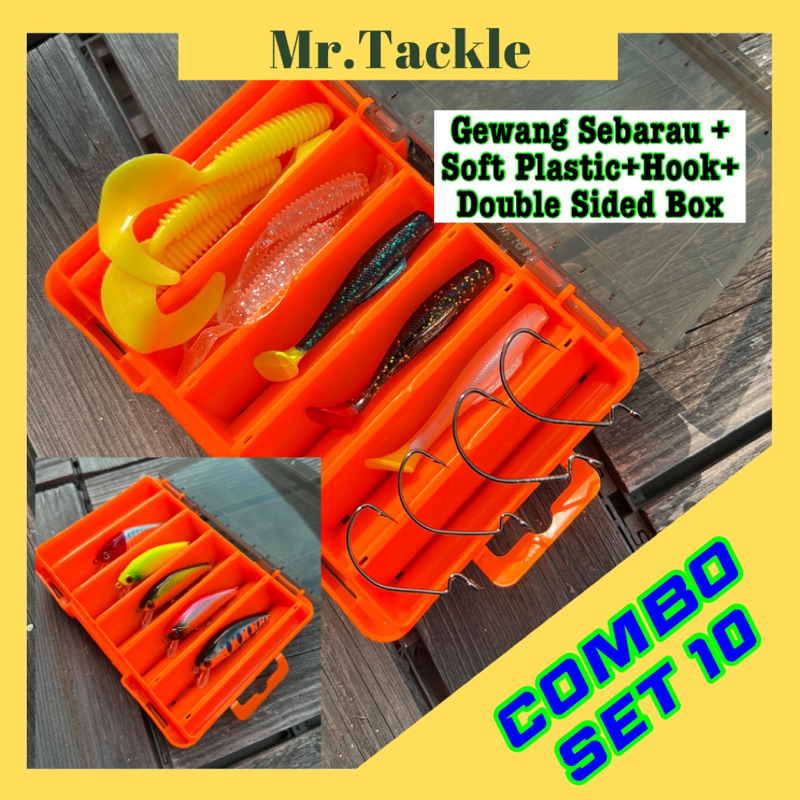 【CS10】 Combo Set Minnow SP Killer Sebarau Haruan PB Bulan casting Soft