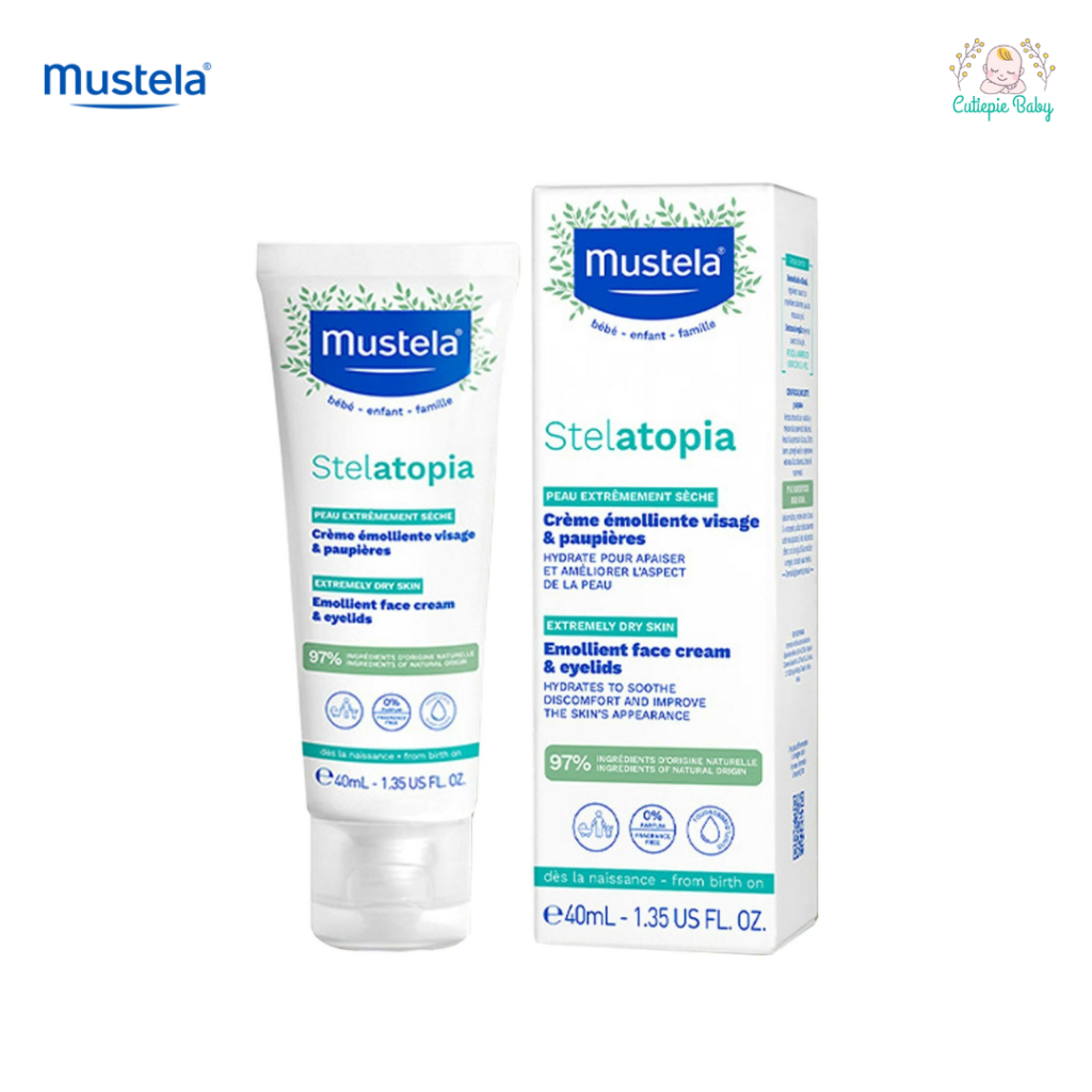 Mustela STELATOPIA® Emollient face cream & eyelids 40ml (Extremely Dry