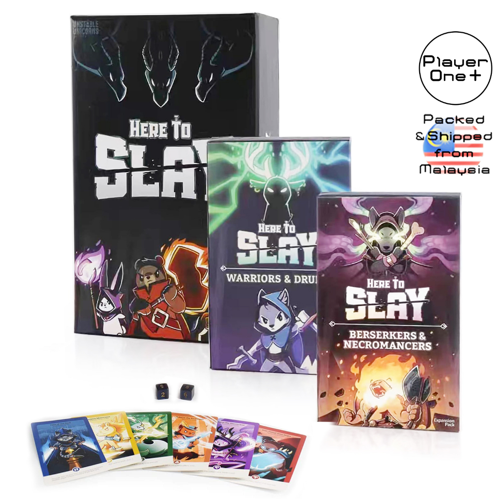 Here To Slay Base Game by Unstable Unicorns Fun Strategic RolePlaying