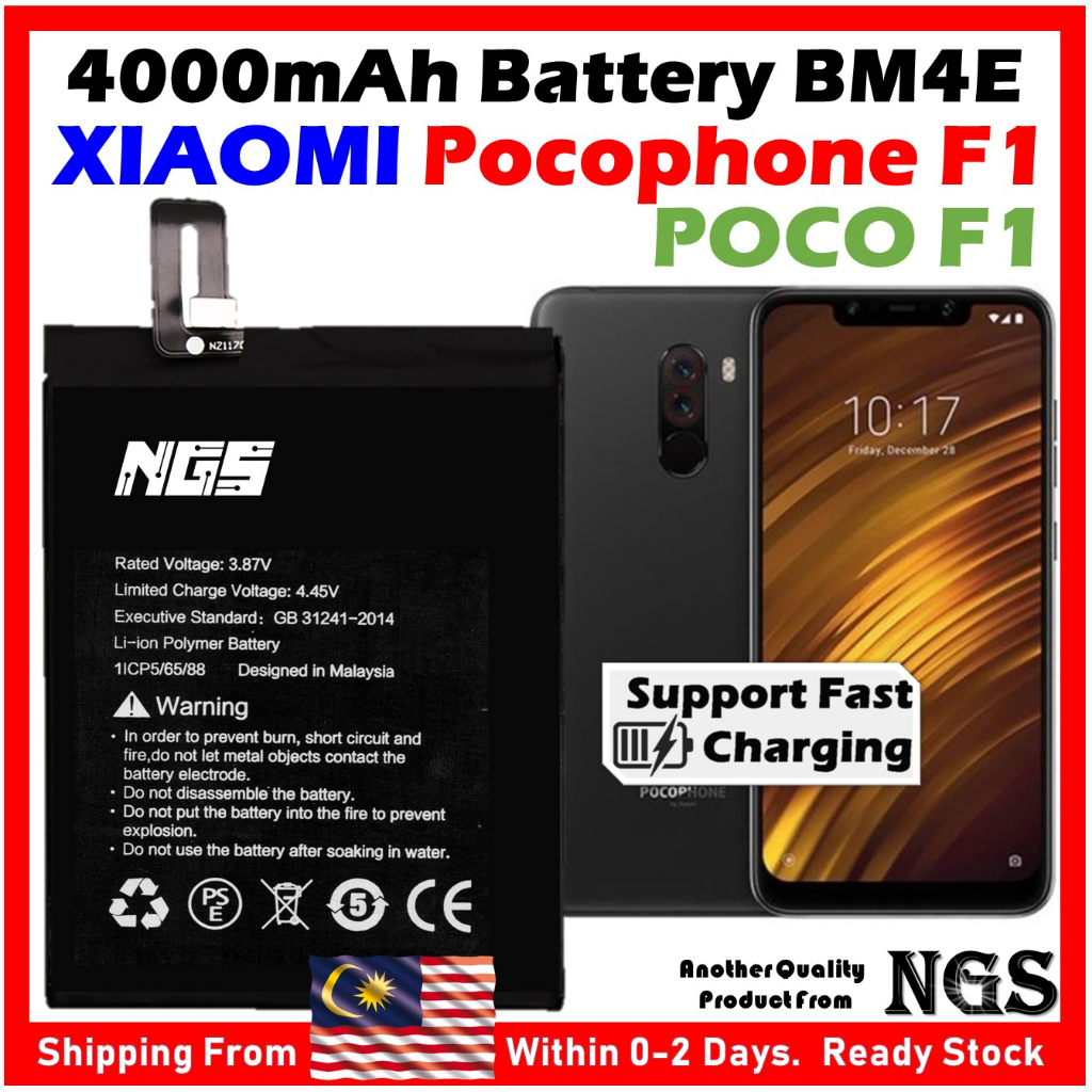 Orl Ngs Brand 4000mah Battery Bateri Bm4e Bn4e Compatible For Xiaomi Pocophone F1 Xiaomi Poco 7065