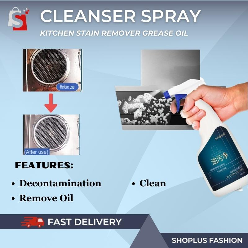 【SHOPLUS】Kitchen Cleaner Spray Multi purpose foam Kitchen Stain Remover ...