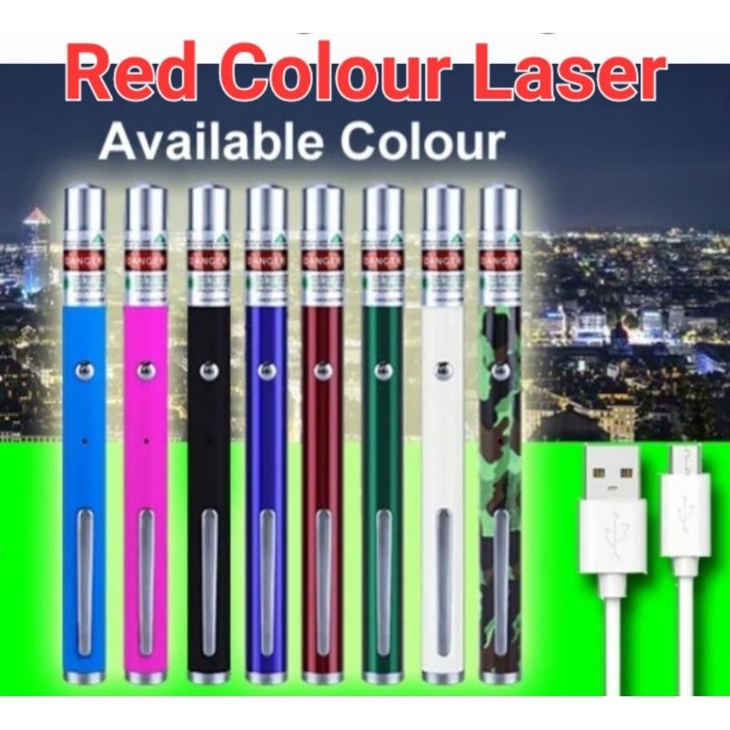 Rechargeable [ Free Cable] Red Laser pointer Very Powerful Laser [24 ...
