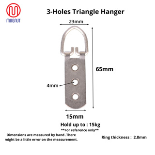 Canvas & Frame Double Hole D-Ring Hanger Hook Triangle 1pc. - The