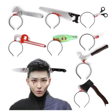 Oversized Spanner 38cm Bloody Halloween Costume Accessory