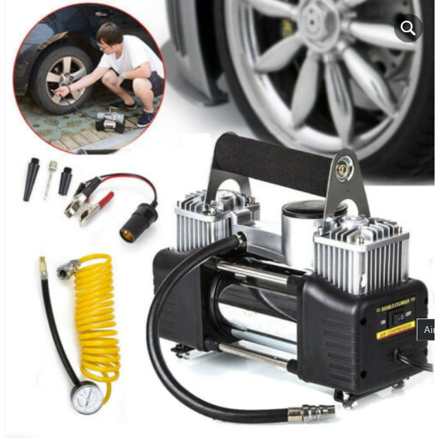 Pam Tayar Kereta Heavy Duty 12V Heavy Duty Portable Air Compressor Car ...