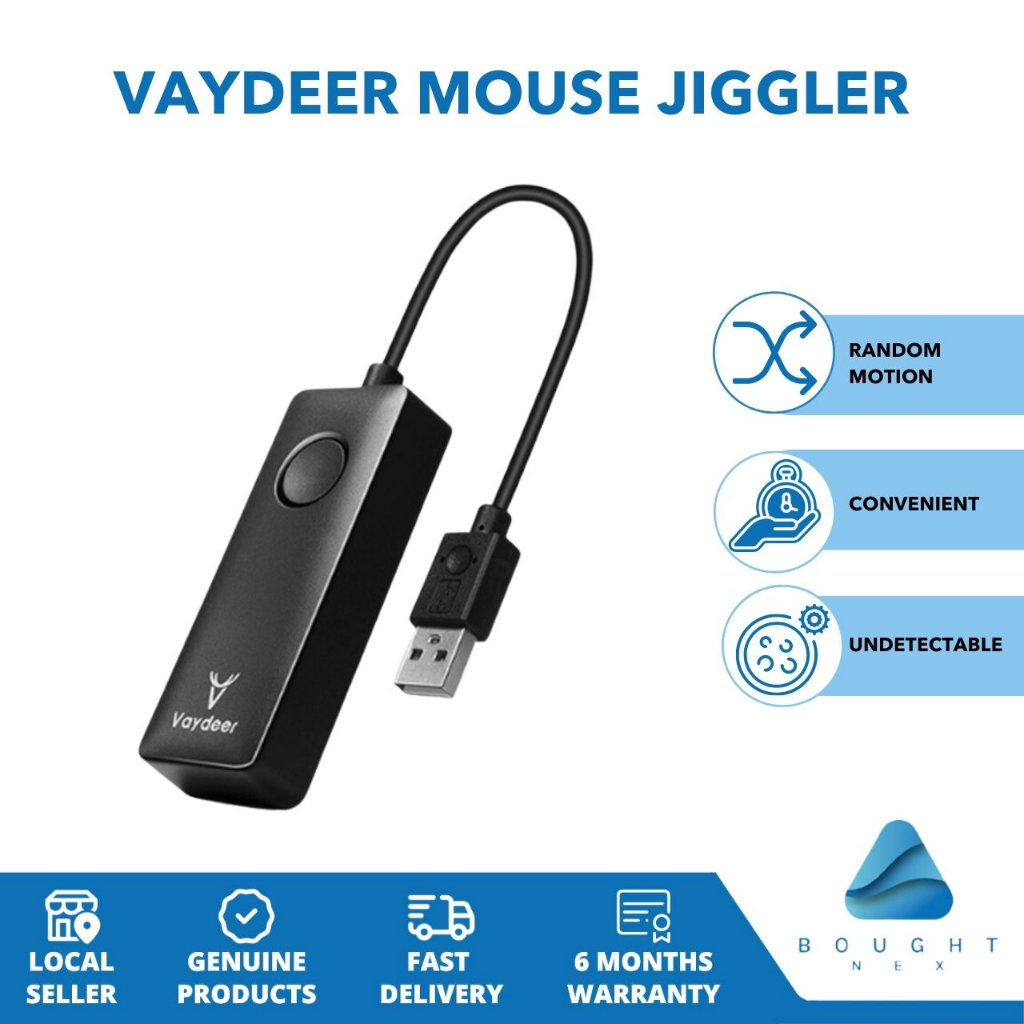 VAYDEER Mouse Jiggler Mouse Mover USB Port for Computer Laptop Simulate ...