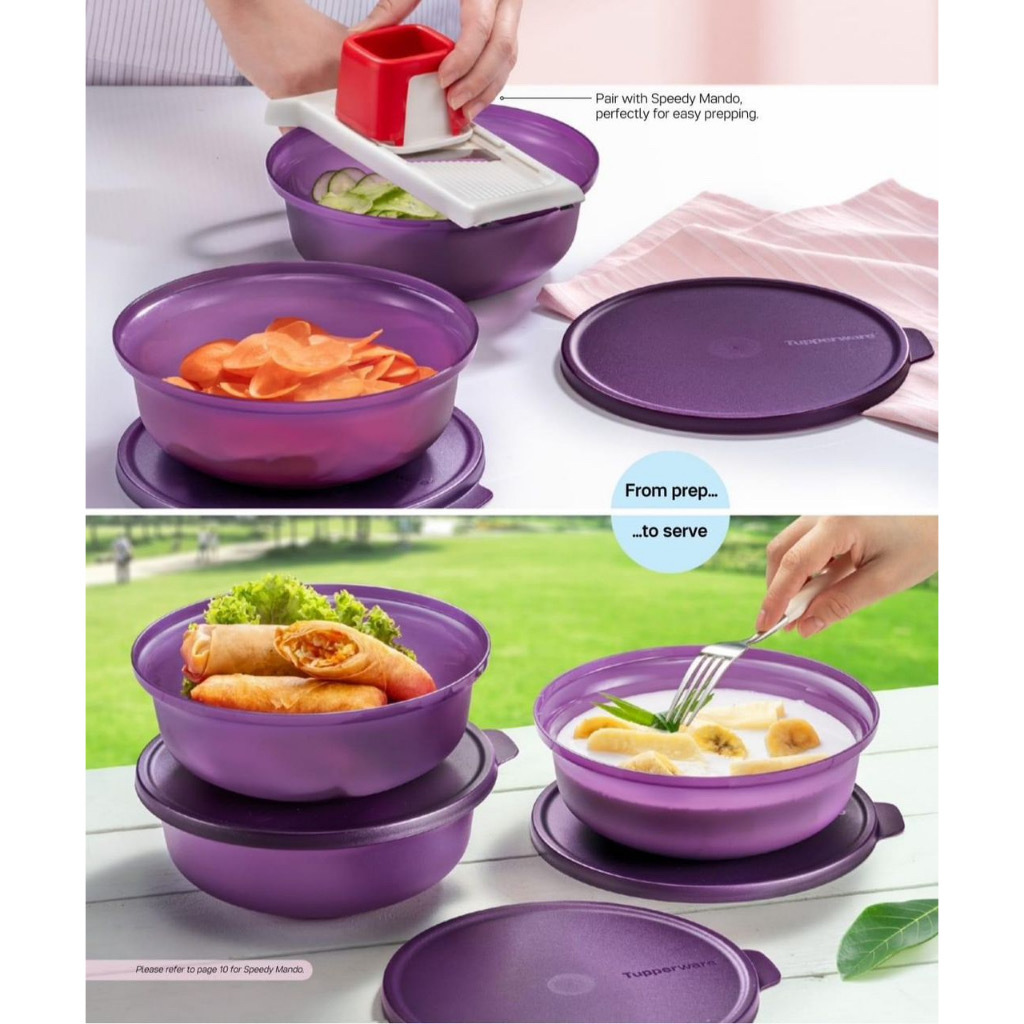 Tupperware Aloha Bowl (4) 1L | Shopee Malaysia