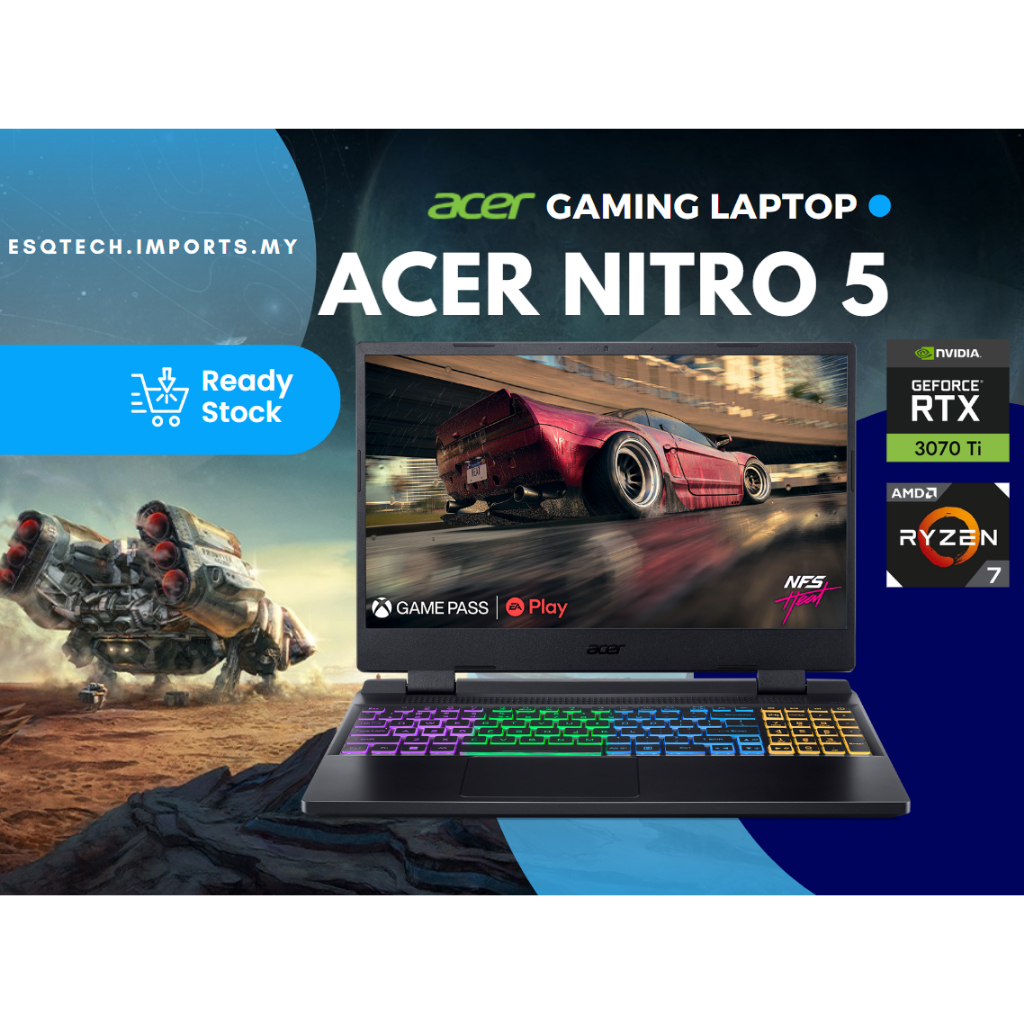 Acer Nitro 5 Ryzen 7 6800h Rtx 3070 Ti 16 Gb Ddr5 1 Tb Ssd 156 165hz Ips An515 46 5932