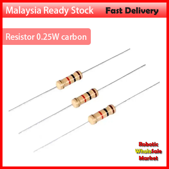 10pcs Resistor 0.25W carbon