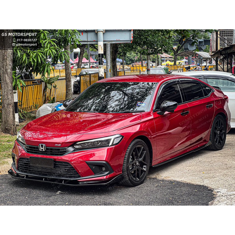 Honda Civic Fe Thai Look V2 Side Lips Gloss Black 