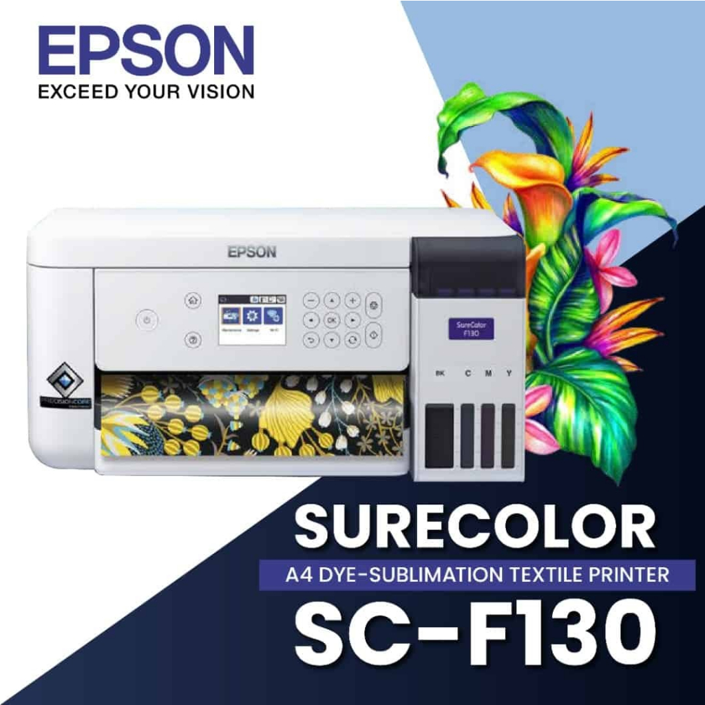Epson Surecolor Sc F130 A4 Dye Sublimation Textile Printer Epson F130 A4 Size Dye Sublimation 2219