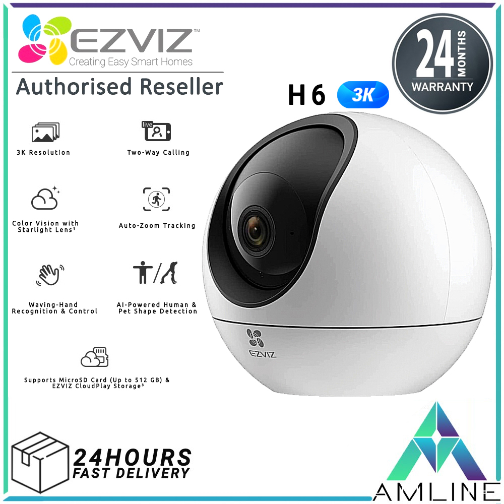 Ezviz H6 3K Smart Home WiFi Camera Type C WavingHand Recognition