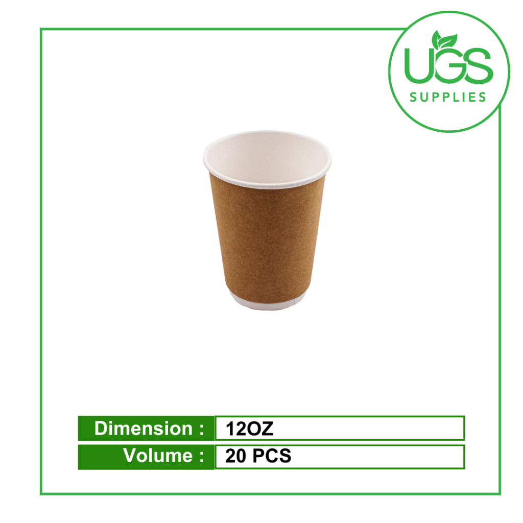 12OZ Paper Cup (Single/Double/Ripple) | Shopee Malaysia