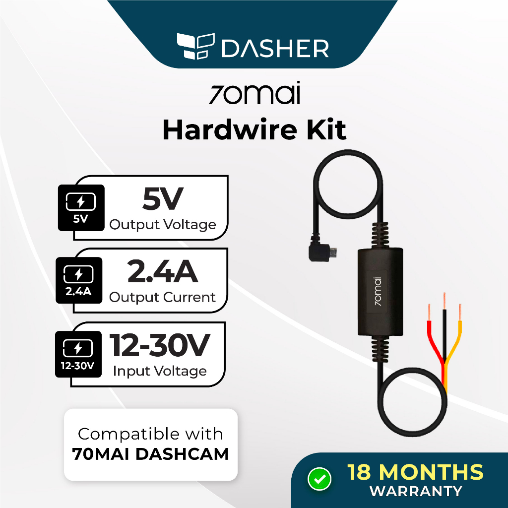 70mai Hardwire Kit Hard Wire Fuse Kit (UP02) | Shopee Malaysia