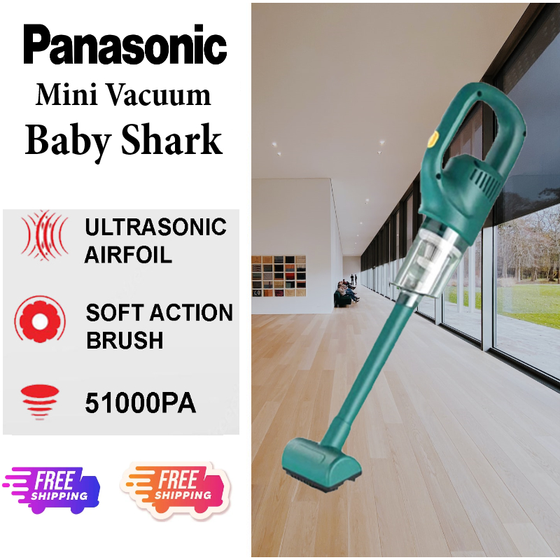 Panasonic Baby Shark Mini Vacuum 600W Super Cyclone Vacuum Handheld
