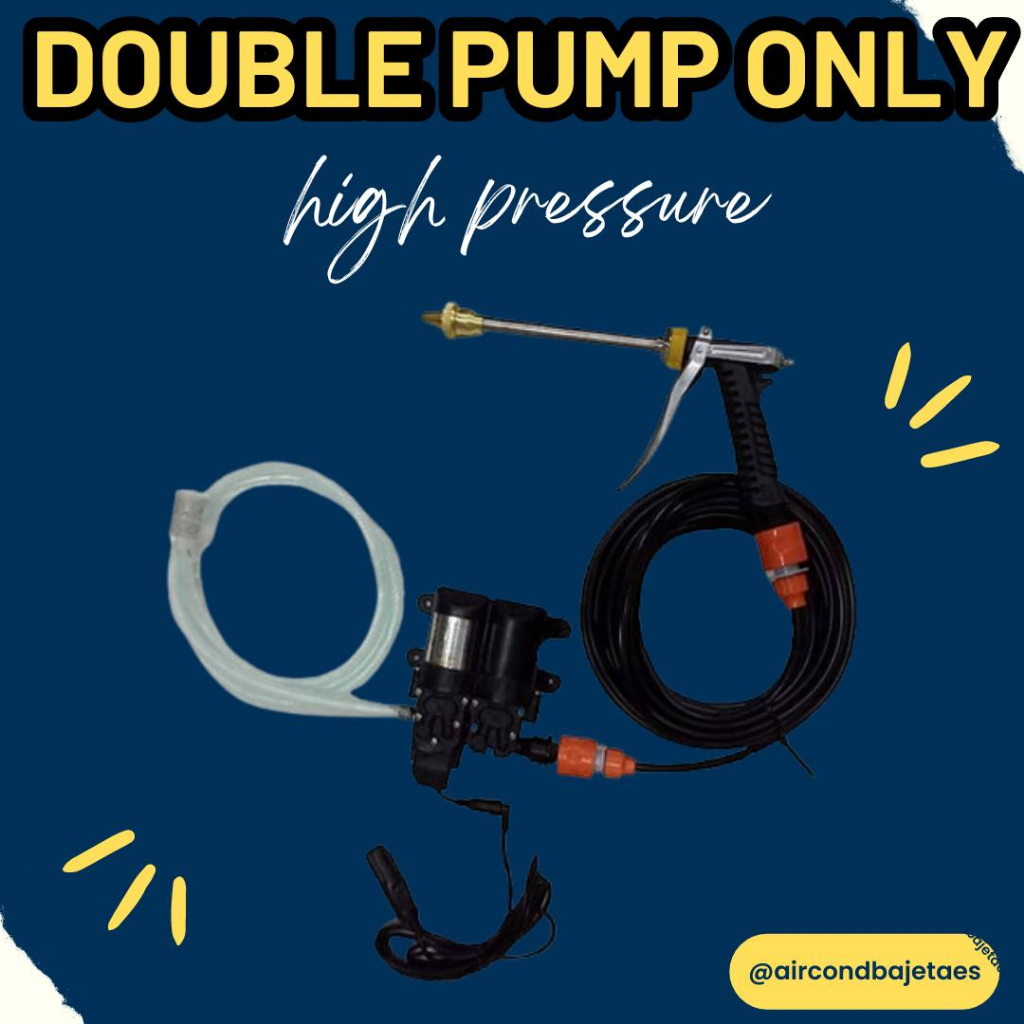 Water Jet High Pressure Cleaning Pump Car Wash 12V/240V Double Machine ...