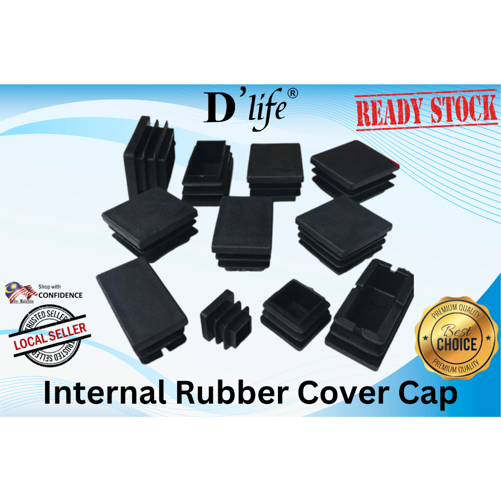 D'Life Square Rectangle Internal Rubber Cover Cap Getah Kaki Meja Empat ...