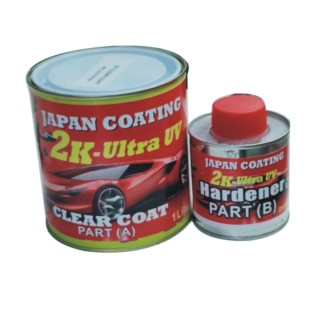 JAPAN COATING ( 1 LITRE 2K CLEAR ULTRA UV ) EXTRA SOLID WITH HARDENER