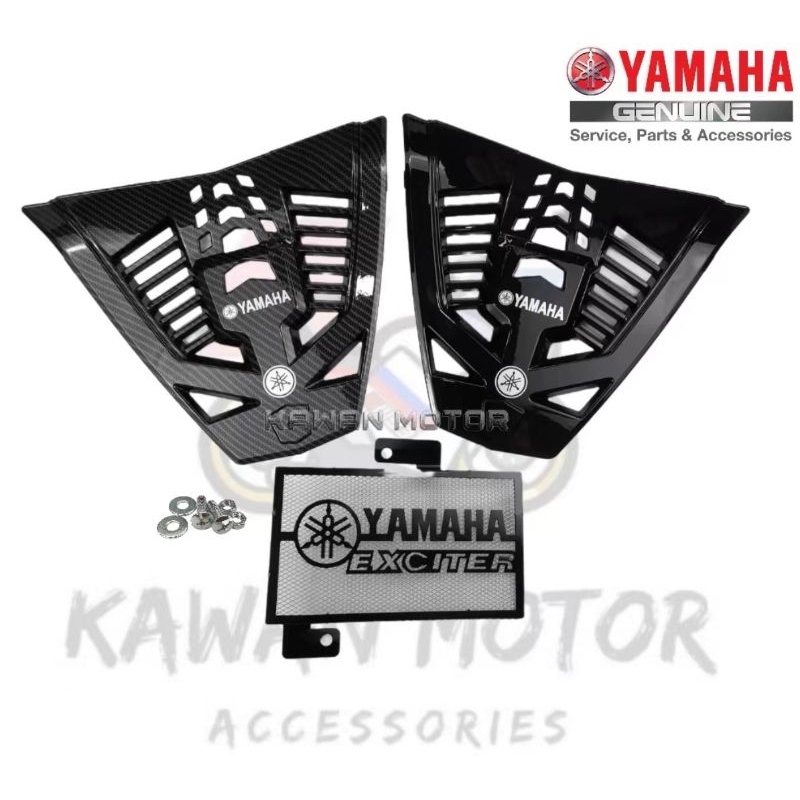 Y15ZR V1 V2 ENGINE COVER CARBON / BLACK Shopee Malaysia